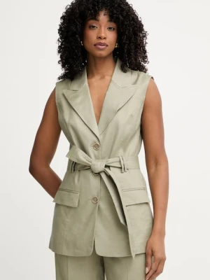 Guess marynarka jednorzędowa damska z lnem CARLA