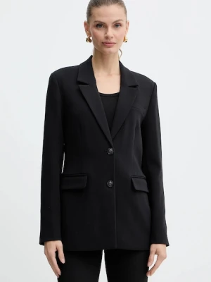 Guess marynarka JOANDRA kolor czarny jednorzędowa gładka W5BN53 W2402