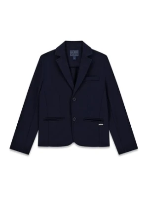 Guess Marynarka L6RN04 KAE30 Granatowy Regular Fit