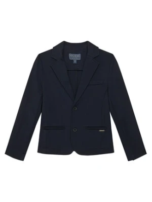 Guess Marynarka L6RN04 KAE30 Granatowy Regular Fit