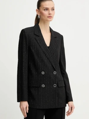 Guess marynarka ZANITA kolor czarny dwurzędowa W5BN59 W2422