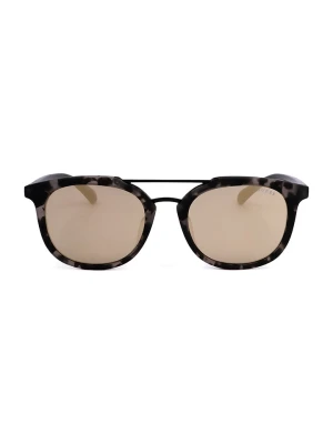 Guess Męskie okulary przeciwsłoneczne w kolorze brązowo-czarnym rozmiar: 52