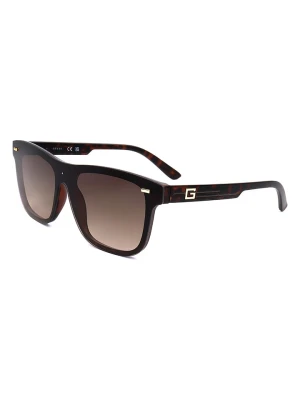 Guess Męskie okulary przeciwsłoneczne w kolorze czarno-brązowym rozmiar: onesize