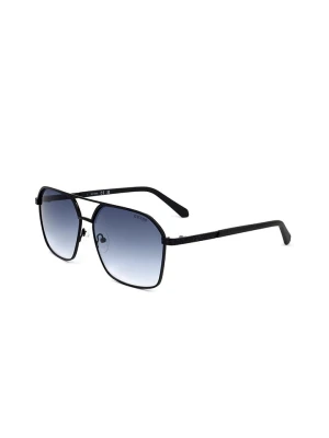 Guess Męskie okulary przeciwsłoneczne w kolorze czarno-niebieskim rozmiar: 60