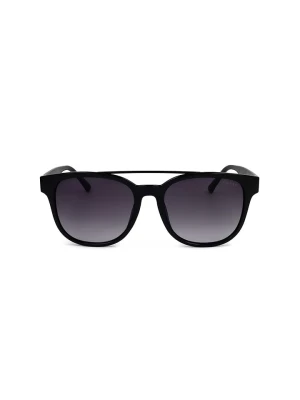 Guess Męskie okulary przeciwsłoneczne w kolorze czarnym rozmiar: 56