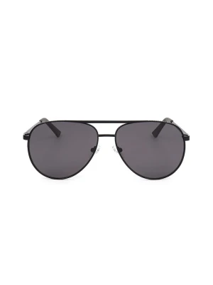 Guess Męskie okulary przeciwsłoneczne w kolorze czarnym rozmiar: 61