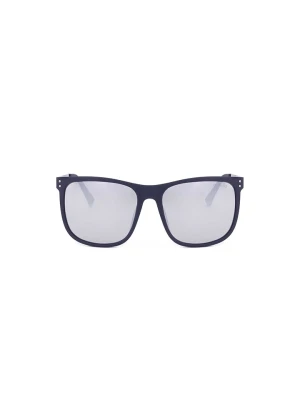 Guess Męskie okulary przeciwsłoneczne w kolorze niebieskim rozmiar: 57