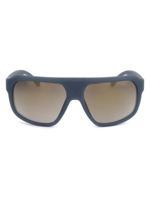 Guess Męskie okulary przeciwsłoneczne w kolorze niebiesko-beżowym rozmiar: 61