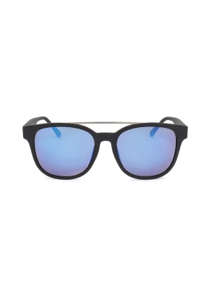Guess Męskie okulary przeciwsłoneczne w kolorze niebiesko-czarnym rozmiar: 56
