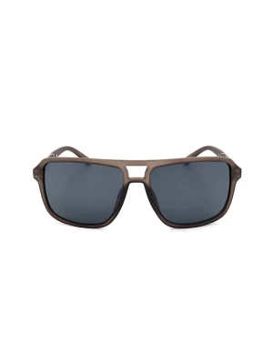 Guess Męskie okulary przeciwsłoneczne w kolorze szarobrązowym rozmiar: 58