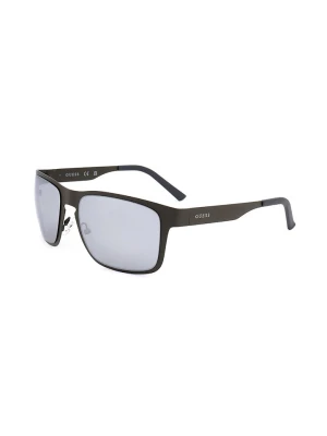 Guess Męskie okulary przeciwsłoneczne w kolorze szarym rozmiar: 55