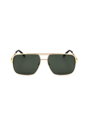 Guess Męskie okulary przeciwsłoneczne w kolorze złotym rozmiar: 59