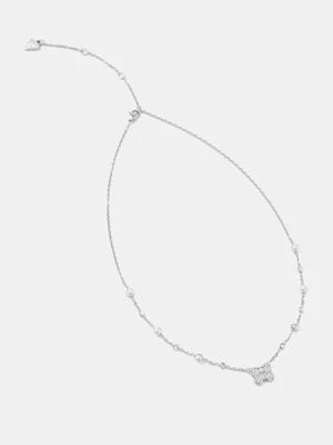 Guess naszyjnik damski ze stali nierdzewnej BORBOLETA