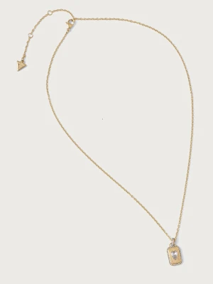 Guess naszyjnik damski ze stali nierdzewnej CRYSTAL LOVE złoty
