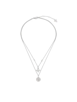 Guess Naszyjnik JUBN06 468JW Srebrny