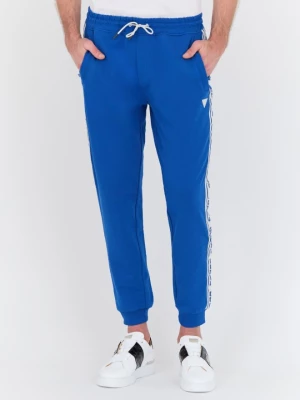 GUESS Niebieskie spodnie dresowe New Arlo Long Pant
