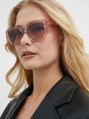 Guess okulary przeciwsłoneczne damskie kolor beżowy GU7896_5374Z