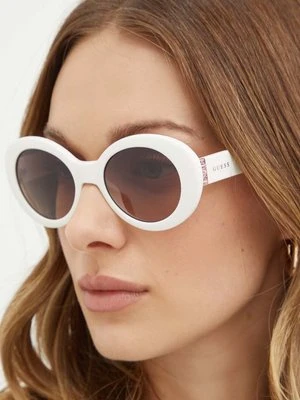 Guess okulary przeciwsłoneczne damskie kolor beżowy GU7904_5121F