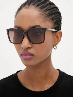 Guess okulary przeciwsłoneczne damskie kolor bordowy GU00099_5552H
