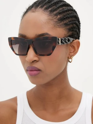 Guess okulary przeciwsłoneczne damskie kolor bordowy GU00111_5652F