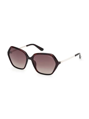Guess okulary przeciwsłoneczne damskie kolor bordowy GU00134_5552F