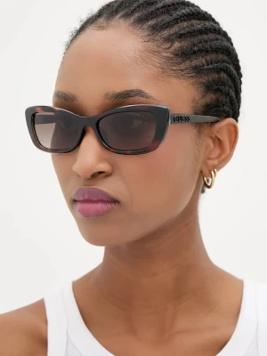 Guess okulary przeciwsłoneczne damskie kolor brązowy GU00156_H_5552F