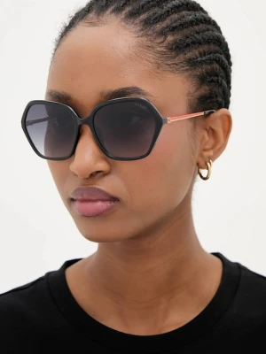 Guess okulary przeciwsłoneczne damskie kolor czarny GU00134_5501B
