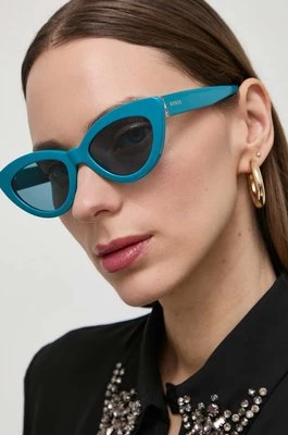 Guess okulary przeciwsłoneczne damskie kolor niebieski GU7905 5289V