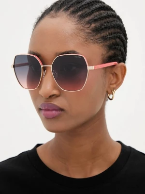 Guess okulary przeciwsłoneczne damskie kolor pomarańczowy GU00108_6074B