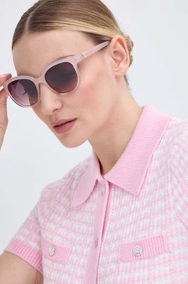 Guess okulary przeciwsłoneczne damskie kolor różowy GU7877_5374T