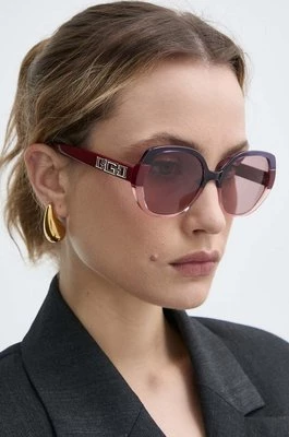 Guess okulary przeciwsłoneczne damskie kolor różowy GU7911_5571Y