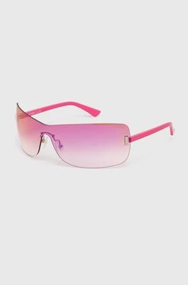 Guess okulary przeciwsłoneczne damskie kolor różowy GU8287_0072U