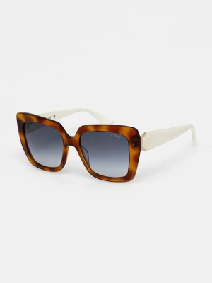 Guess okulary przeciwsłoneczne damskie kolor zielony GU7889 53W
