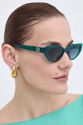 Guess okulary przeciwsłoneczne damskie kolor zielony GU7910_5296P