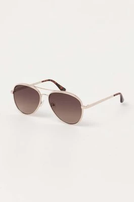 Guess okulary przeciwsłoneczne damskie kolor złoty GF0350 32F