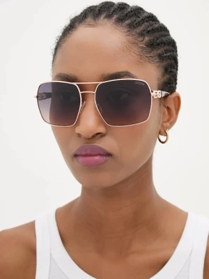 Guess okulary przeciwsłoneczne damskie kolor złoty GU00159_6328B