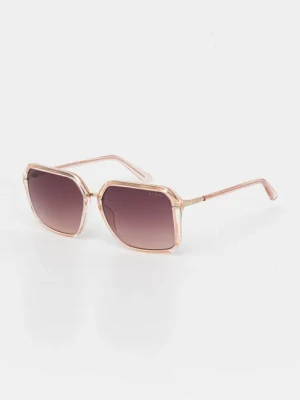 Guess okulary przeciwsłoneczne damskie kolor złoty GU7888 72T