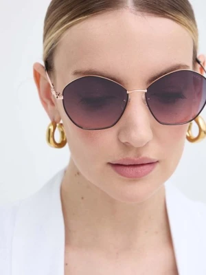Guess okulary przeciwsłoneczne damskie kolor złoty GU7907_5905B
