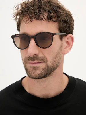 Guess okulary przeciwsłoneczne męskie kolor bordowy GU00118_5152H