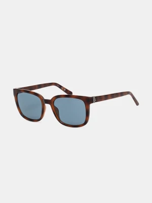 Guess okulary przeciwsłoneczne męskie kolor brązowy GU00065 53V