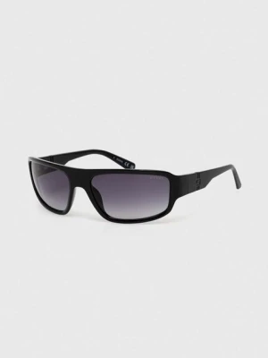 Guess okulary przeciwsłoneczne męskie kolor czarny GU00080_6201B