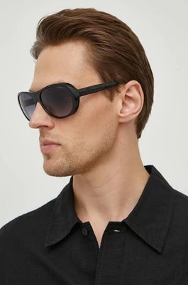 Guess okulary przeciwsłoneczne męskie kolor czarny GU00081_6201B
