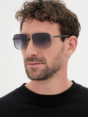 Guess okulary przeciwsłoneczne męskie kolor czarny GU00119_5808B