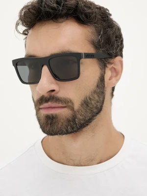 Guess okulary przeciwsłoneczne męskie kolor czarny GU00166_5501A