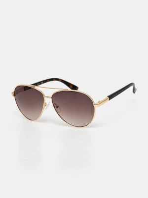 Guess okulary przeciwsłoneczne męskie kolor złoty GF0221 32F