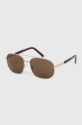 Guess okulary przeciwsłoneczne męskie kolor złoty GF0250 32E