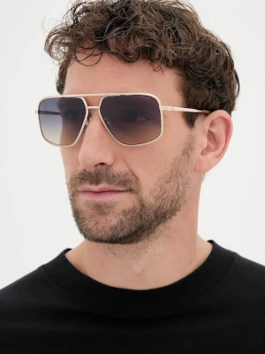 Guess okulary przeciwsłoneczne męskie kolor złoty GU00167_6032W