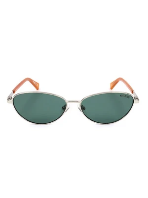 Guess Okulary przeciwsłoneczne unisex w kolorze srebrnym rozmiar: 57