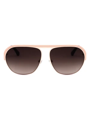 Guess Okulary przeciwsłoneczne unisex w kolorze złoto-czarnym rozmiar: 59