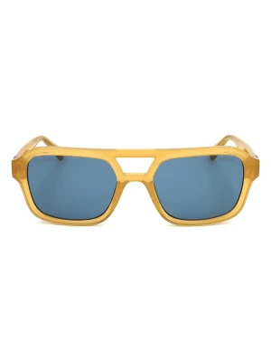 Guess Okulary przeciwsłoneczne unisex w kolorze żółto-niebieskim rozmiar: 53